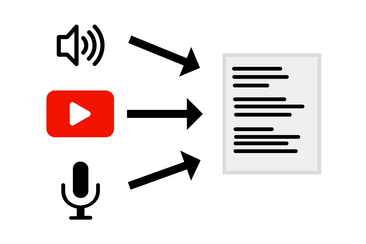 Youtube to transcription service image